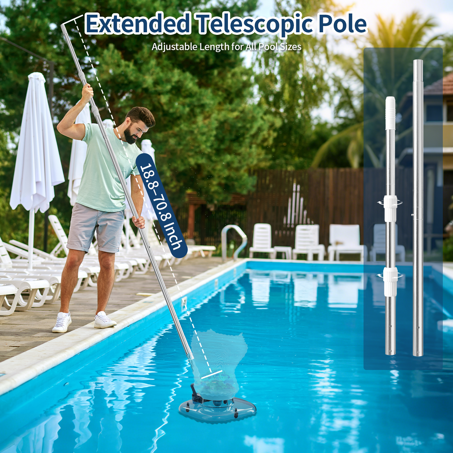 Yousky 2025PLV Efficient Pool Leaf Vacuum