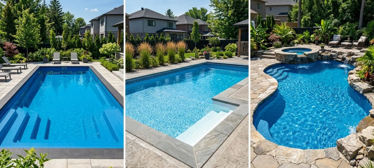 vinyl liner pools vs. fiberglass pools vs. concrete pools