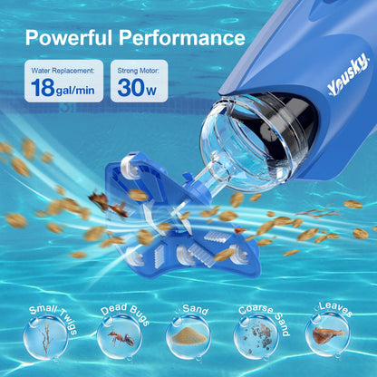 2025 Yousky Handheld Pool Vacuums Cordless Pool Vacuum