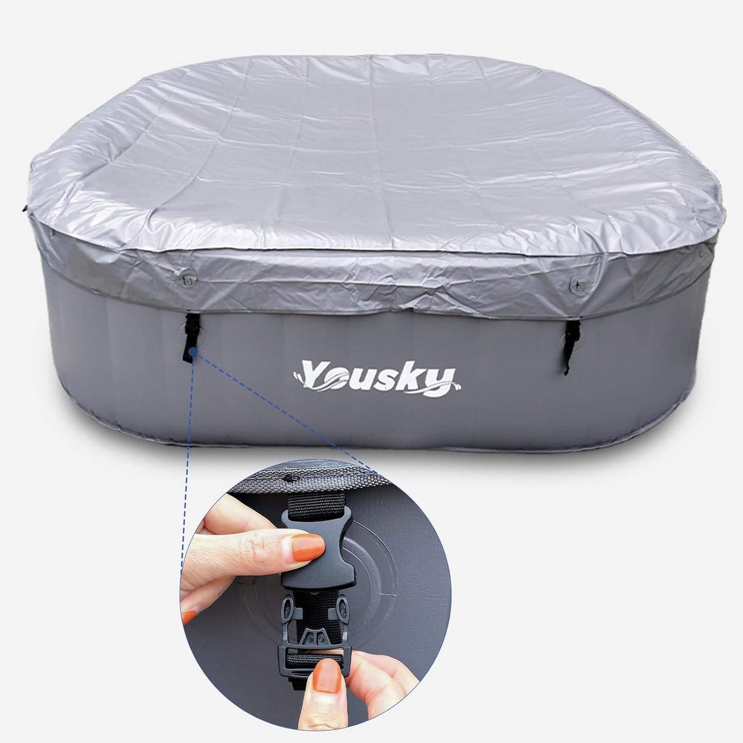 Yousky Square inflatable hot tub