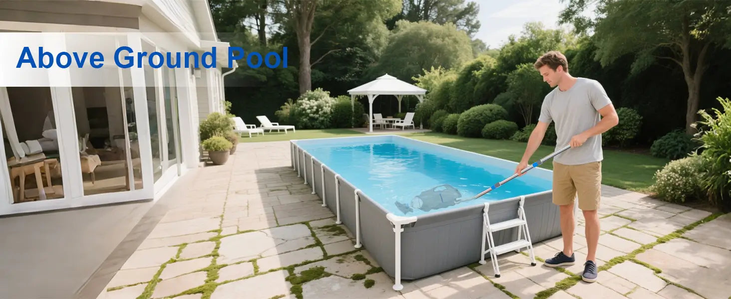 Above-ground pool vacuums