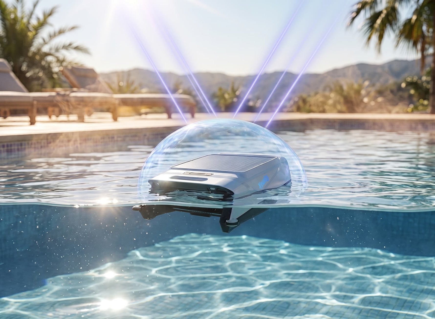 solar skimmer pool